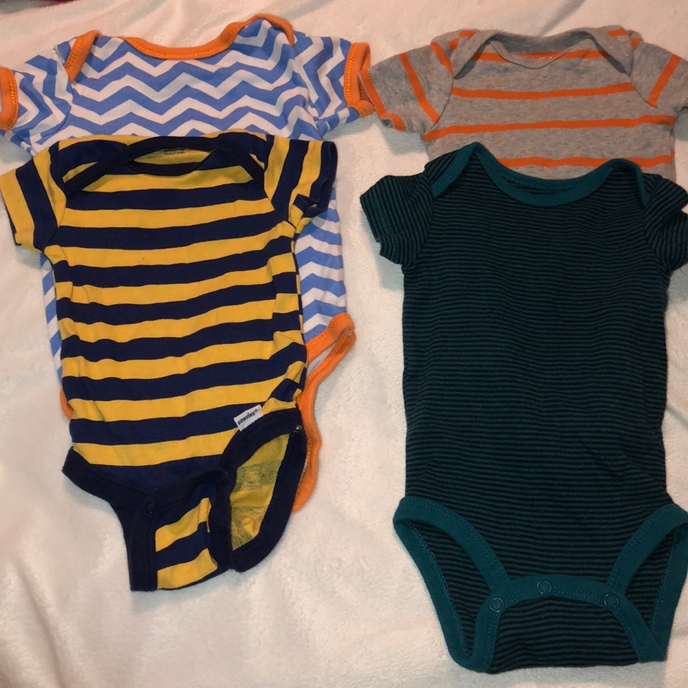 4 fun patterns onesies!!